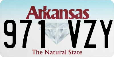 AR license plate 971VZY