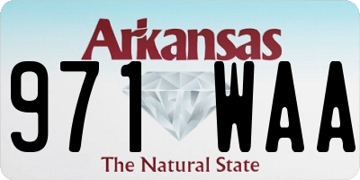 AR license plate 971WAA
