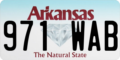 AR license plate 971WAB