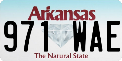 AR license plate 971WAE
