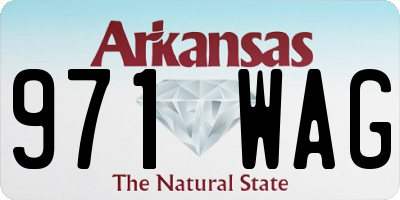AR license plate 971WAG