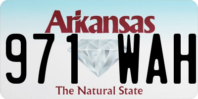 AR license plate 971WAH