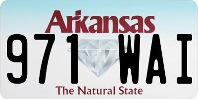 AR license plate 971WAI