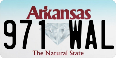 AR license plate 971WAL