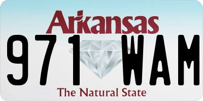 AR license plate 971WAM