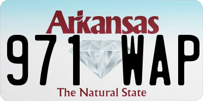 AR license plate 971WAP