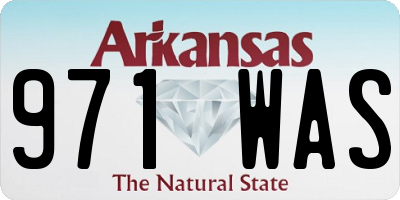 AR license plate 971WAS