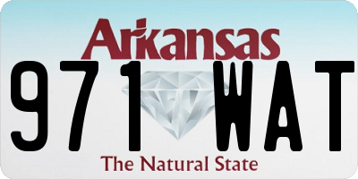AR license plate 971WAT