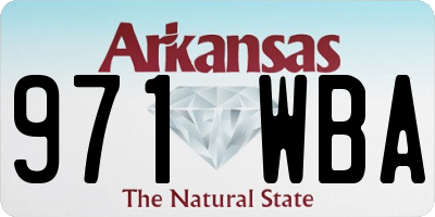 AR license plate 971WBA