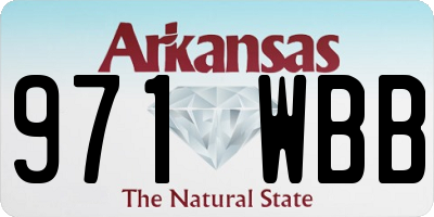 AR license plate 971WBB