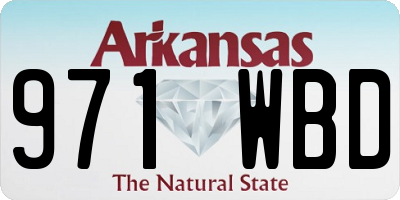 AR license plate 971WBD