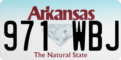 AR license plate 971WBJ