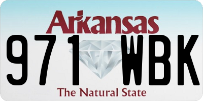 AR license plate 971WBK