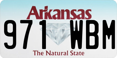 AR license plate 971WBM