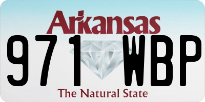 AR license plate 971WBP