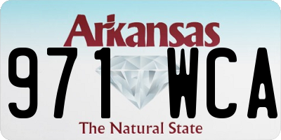 AR license plate 971WCA