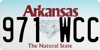 AR license plate 971WCC