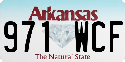 AR license plate 971WCF