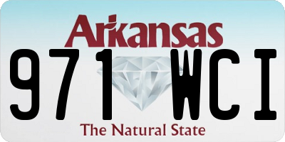 AR license plate 971WCI