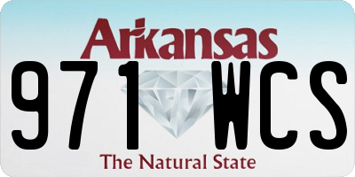 AR license plate 971WCS