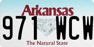AR license plate 971WCW