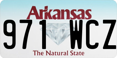 AR license plate 971WCZ