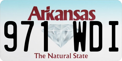 AR license plate 971WDI