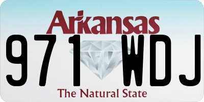 AR license plate 971WDJ