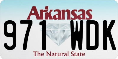 AR license plate 971WDK