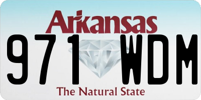 AR license plate 971WDM