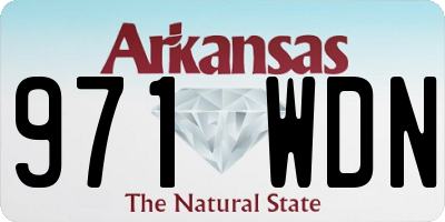 AR license plate 971WDN