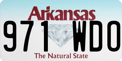 AR license plate 971WDO