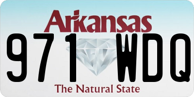 AR license plate 971WDQ