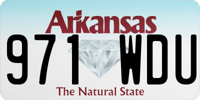 AR license plate 971WDU