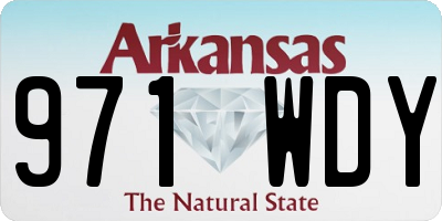 AR license plate 971WDY