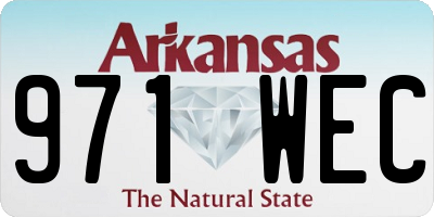 AR license plate 971WEC