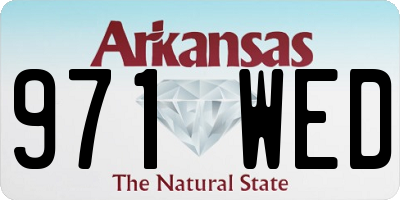 AR license plate 971WED