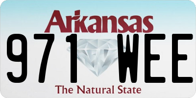 AR license plate 971WEE