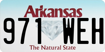 AR license plate 971WEH