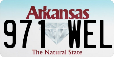 AR license plate 971WEL