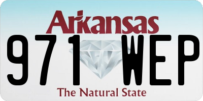 AR license plate 971WEP