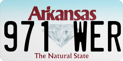 AR license plate 971WER