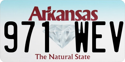 AR license plate 971WEV