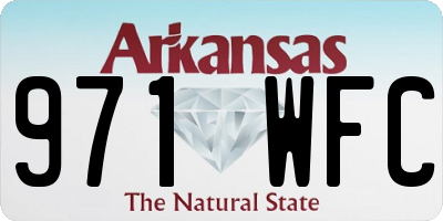 AR license plate 971WFC