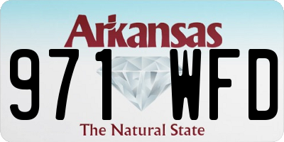 AR license plate 971WFD
