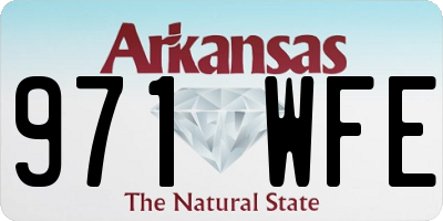 AR license plate 971WFE