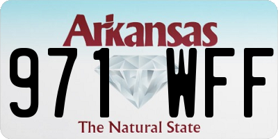 AR license plate 971WFF
