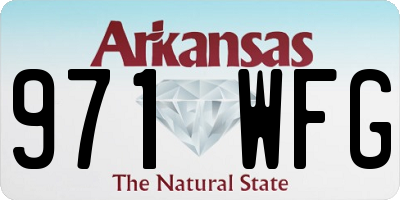 AR license plate 971WFG