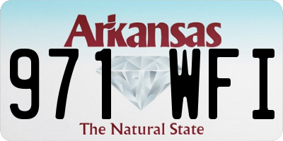 AR license plate 971WFI