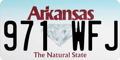 AR license plate 971WFJ